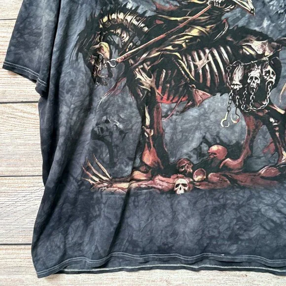 Vintage Reaper Grim Rider Graphic T-Shirt Men’s 2XL Oversized Vintage Dark Tee - Picture 5 of 10